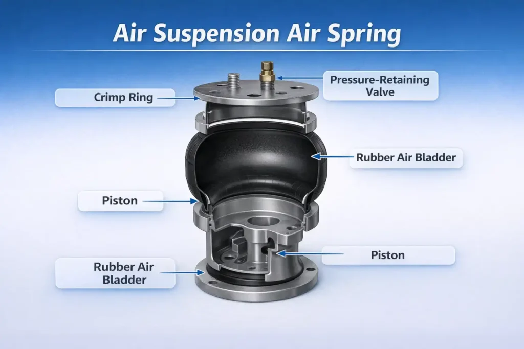 air suspension exploded view picture